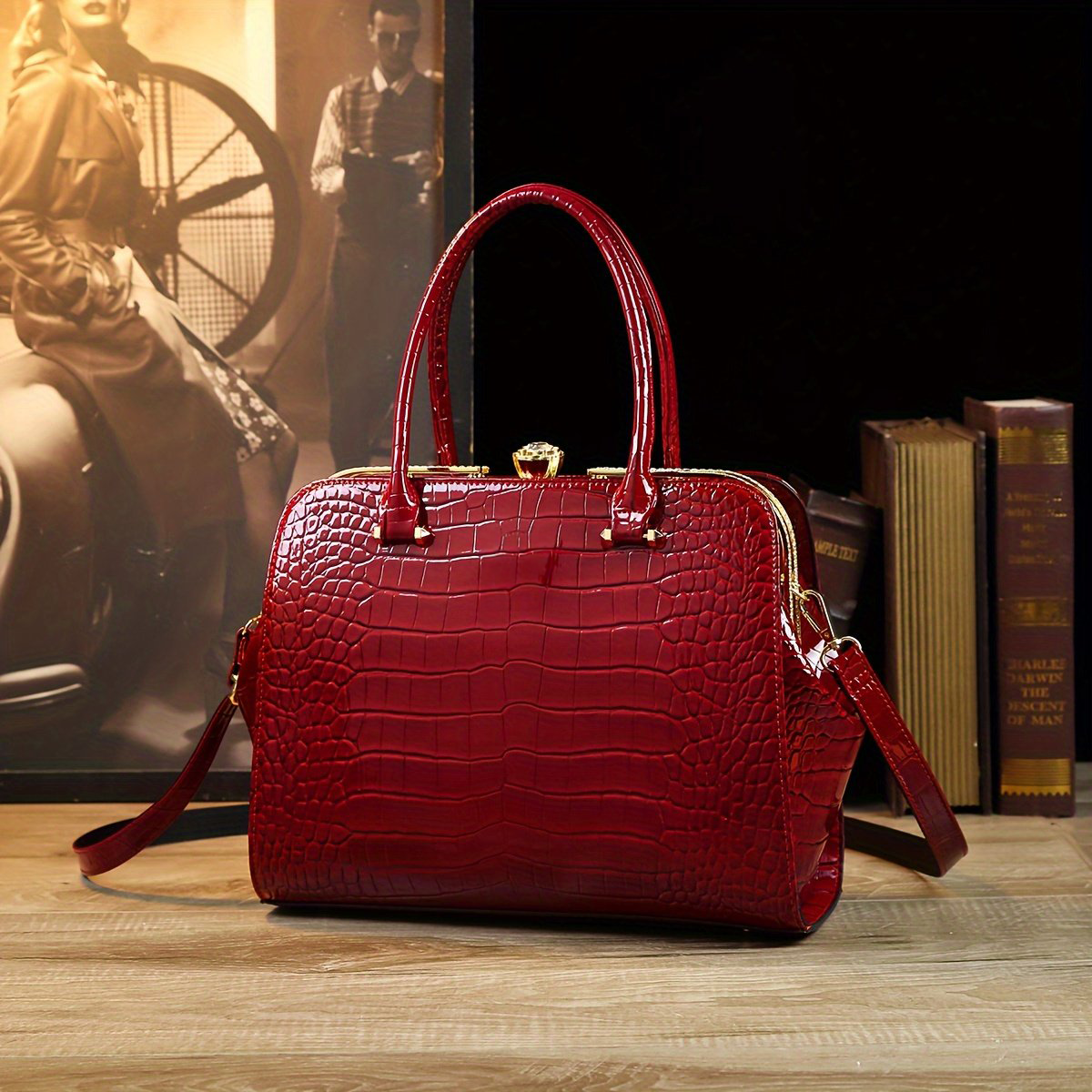 Embossed Croc Handbags